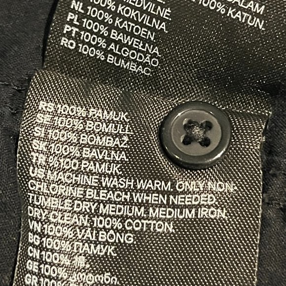 H&M Men's Shirt Sz XL Palm Trees Tropical Vacation Holiday Short Sleeves - Picture 9 of 10